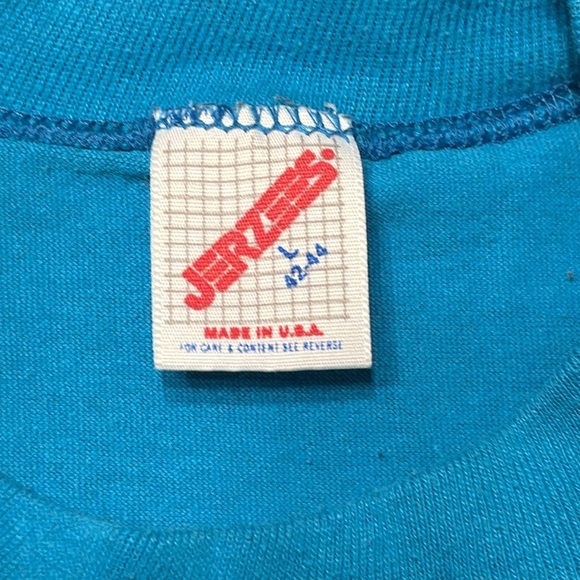 VTG Orlando Florida Blue Graphic Short Sleeve Unisex Jerzees T-Shirt Size LG - Picture 4 of 16